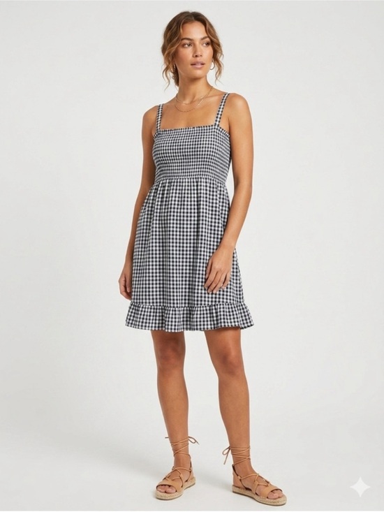 Abercrombie & Fitch Dresses & Skirts - Abercrombie & Fitch Black and White Gingham Mini Dress
